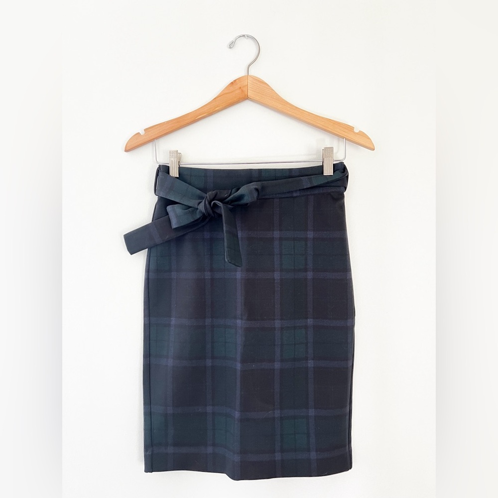 Ann Taylor Plaid Pencil Skirt